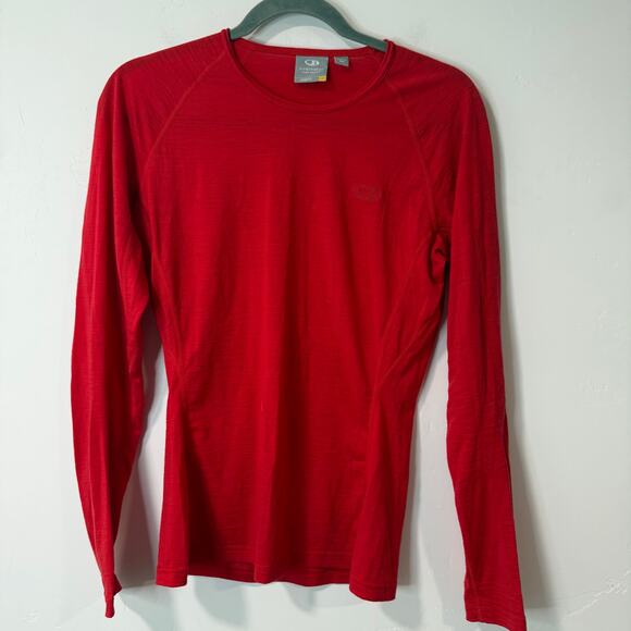 Icebreaker Women's Crew Baselayer Top Long Sleeve Merino Wool BodyFit 150 Medium - Picture 1 of 8